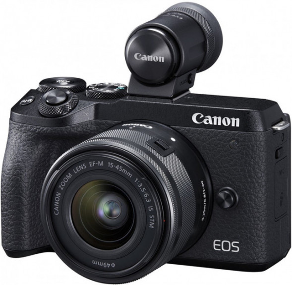 Фотоаппарат беззеркальный Canon EOS M6 Mark II Kit EF-M 15-45mm F/3.5-6.3 IS STM