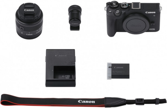 Фотоаппарат беззеркальный Canon EOS M6 Mark II Kit EF-M 15-45mm F/3.5-6.3 IS STM