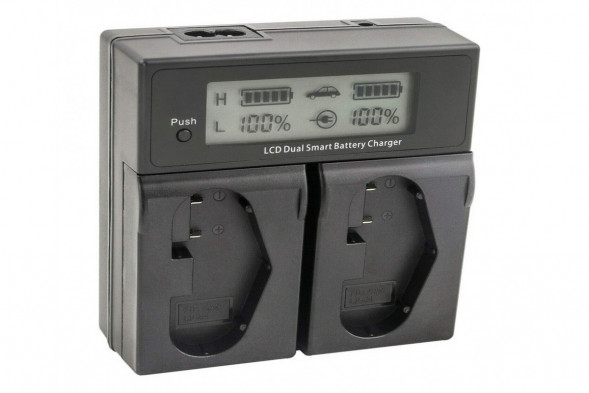 Двойное зарядное устройство для Canon LP-E4/4N/LP-E19