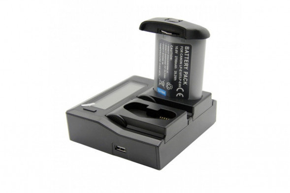 Двойное зарядное устройство для Canon LP-E4/4N/LP-E19