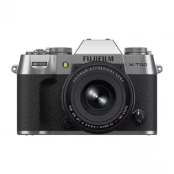 Фотоаппарат беззеркальный Fujifilm X-T50 Kit XF 16-50mm f/2.8-4.8 Silver в Москве