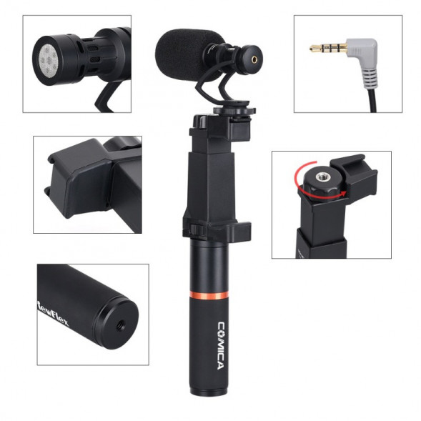 Микрофон для смартфона CoMica CVM-VM10-K1 с рукояткой