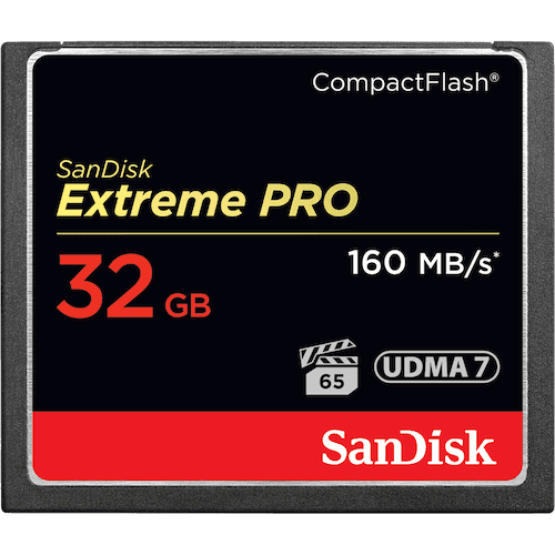 Карта памяти SanDisk Extreme Pro CompactFlash 160MB/s 32GB