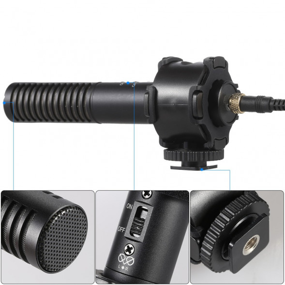 Компактный стерео конденсаторный микрофон Boya BY-PVM50