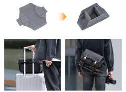 Сумка для фотокамер K&F Concept KF13.142 Sling Bag 10L Urban Wander черная в Москве