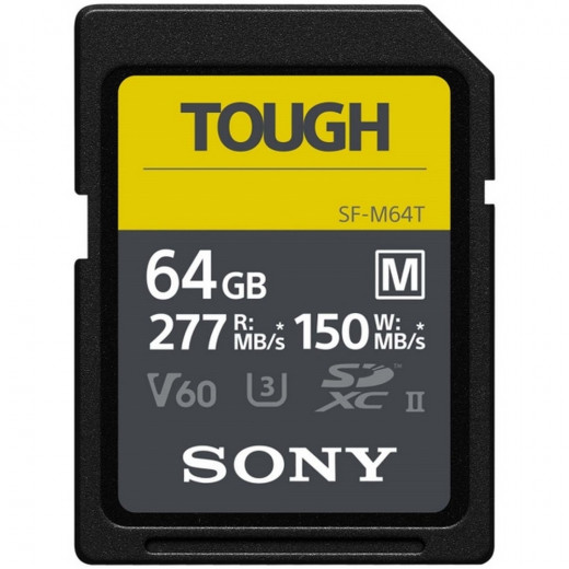 Карта памяти Sony SDXC 64GB 277R/150W Tough (SF-M64T/T) — 