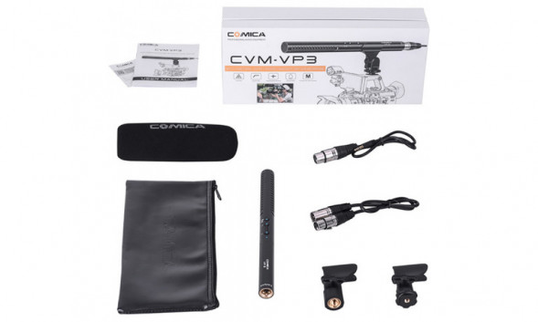 Профессиональный микрофон-пушка CoMica CVM-VP3 суперкардиоида XLR