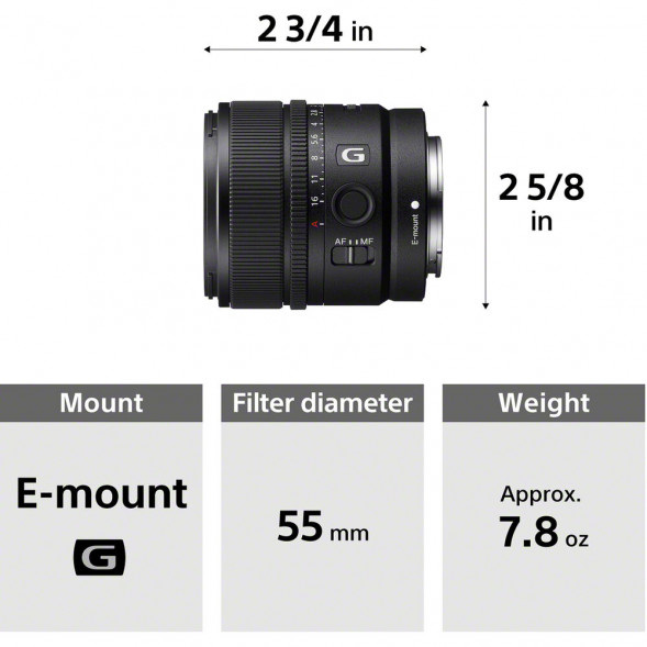 Объектив Sony E 15mm f/1.4 G (SEL15F14G)