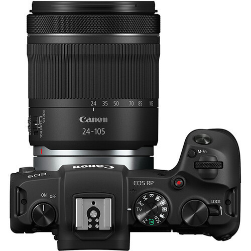 Фотоаппарат беззеркальный Canon EOS RP Kit RF 24-105mm F4L IS USM + Adapter EF-EOS R, черный