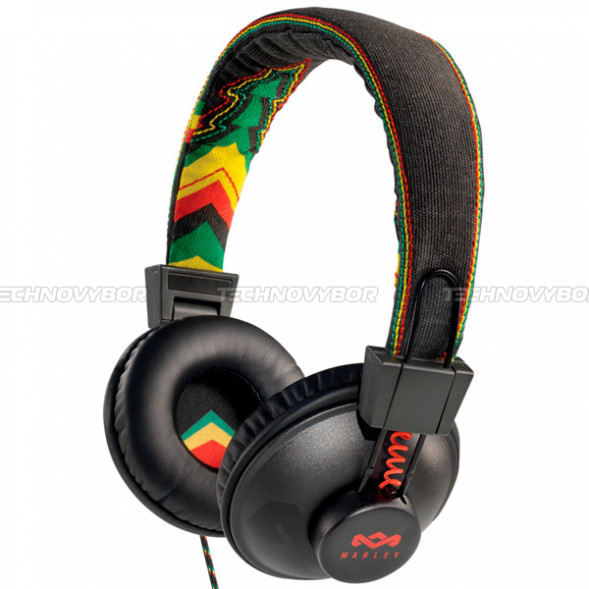 Наушники накладные Marley Positive Vibration Rasta (EM-JH013-RAA)