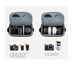 Сумка для фотокамер K&F Concept KF13.179 Sling Bag 5L Urban Wander 05 в Москве
