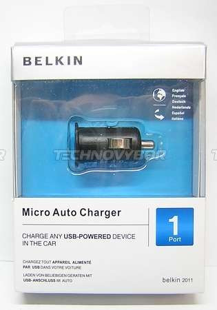 Автомобильное зарядное устройство BELKIN для iPad/iPhone/iPod чёрное 1000mA