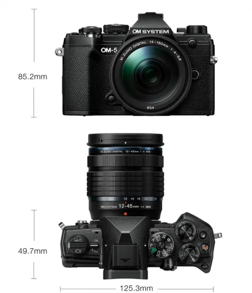 Фотоаппарат беззеркальный OM System OM-5 Kit 14‐150mm F4‐5.6 II Black