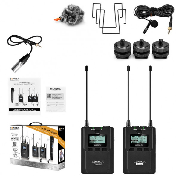 Беспроводная микрофонная радиосистема CoMica CVM-WM200C [TX+RX ]