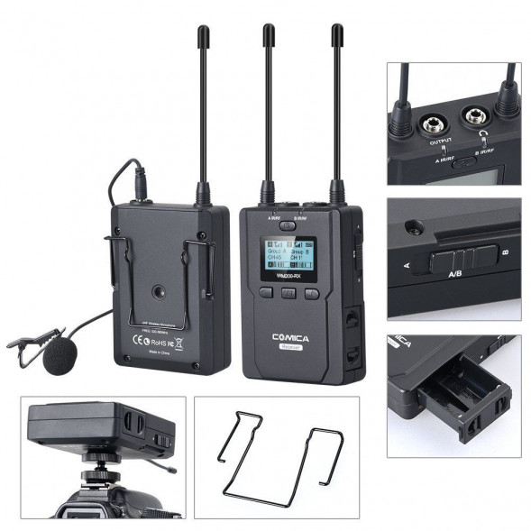 Беспроводная микрофонная радиосистема CoMica CVM-WM200C [TX+RX ]