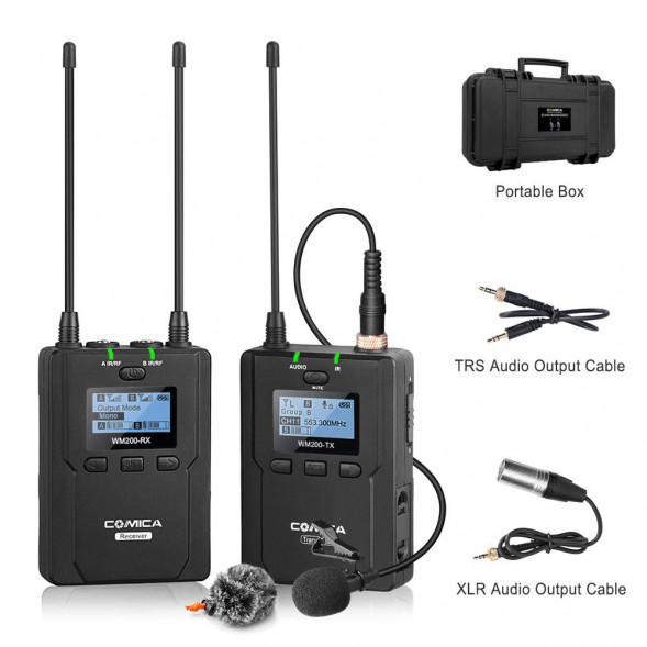 Беспроводная микрофонная радиосистема CoMica CVM-WM200C [TX+RX ]