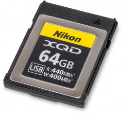 Карта памяти Nikon MC-XQ64G XQD 64Gb (440/400 MB/s) в Москве