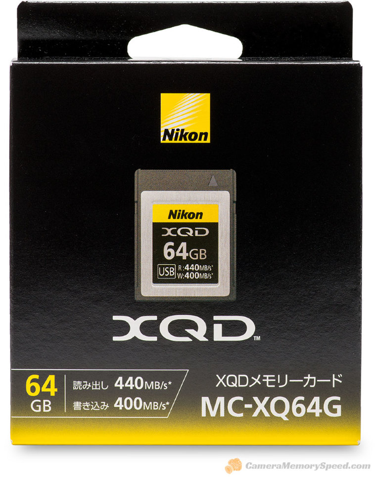 Карта памяти nikon mc xq64g xqd 64gb 440 400 mb s
