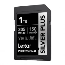 Карта памяти Lexar SDXC 1TB Professional Silver PLUS UHS-I R/W 205/150MB/s C10 (LSDSIPL001T-BNNNG) в Москве