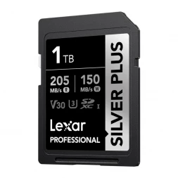Карта памяти Lexar SDXC 1TB Professional Silver PLUS UHS-I R/W 205/150MB/s C10 (LSDSIPL001T-BNNNG) в Москве