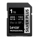 Карта памяти Lexar SDXC 1TB Professional Silver PLUS UHS-I R/W 205/150MB/s C10 (LSDSIPL001T-BNNNG)