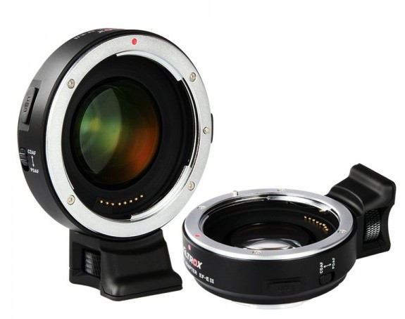 Переходное кольцо Viltrox EF-E II Speed Booster для Canon EF на Sony E-mount с автофокусом
