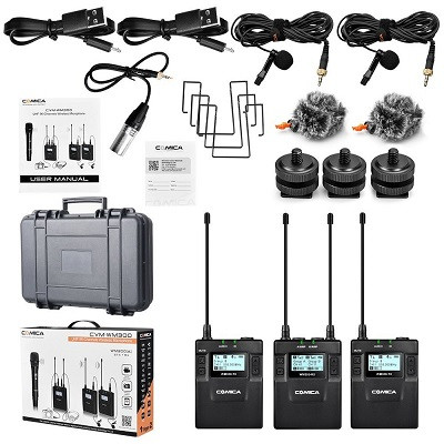 Беспроводная микрофонная радиосистема CoMica CVM-WM300A [ TX+TX+RX ]