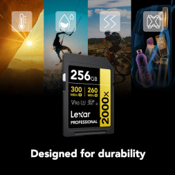 Карта памяти Lexar SDXC 256GB Professional 2000x UHS-II U3 V90 300/260 MB/s в Москве