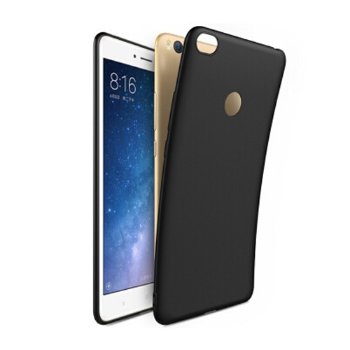 Накладка силиконовая черная матовая для Xiaomi Mi Max 2
