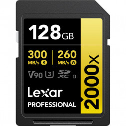 Карта памяти Lexar SDXC 128GB Professional 2000x UHS-II U3 V90 300/260 MB/s в Москве