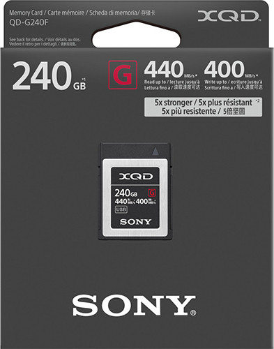 Карта памяти Sony 240Gb XQD G series 400/440 MB/s (QD-G240F)
