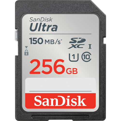 Карта памяти SanDisk Ultra SDXC 256Gb Class10 UHS-I 150MB/s