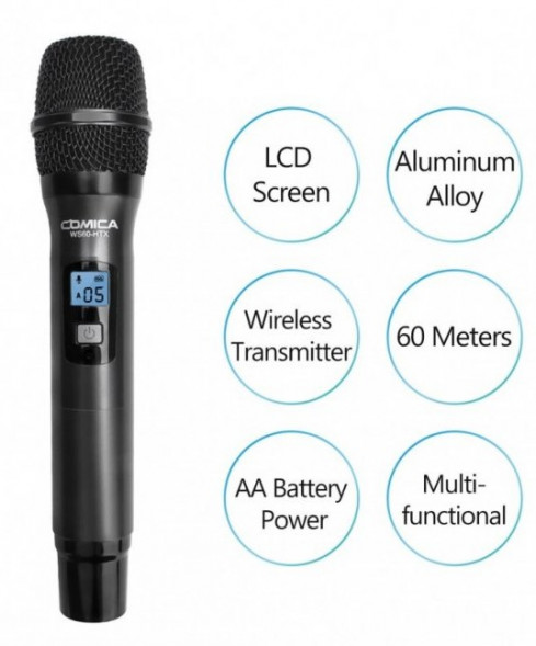 Беспроводной репортажный микрофон CoMica CVM-WS60 HTX