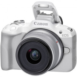 Фотоаппарат беззеркальный Canon EOS R50 Kit RF-S 18-45mm F4.5-6.3 IS STM, белый в Москве