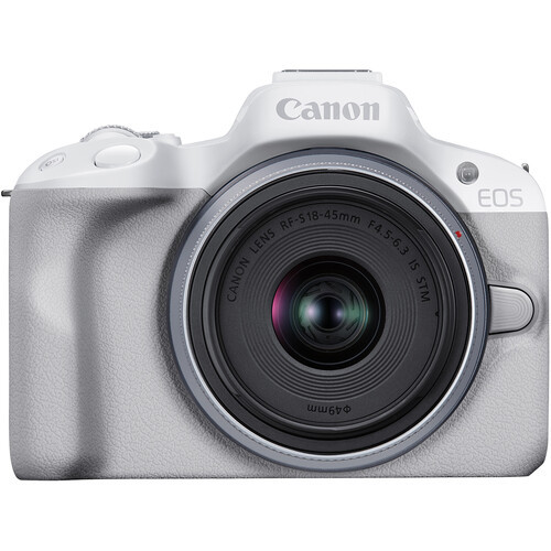 Фотоаппарат беззеркальный Canon EOS R50 Kit RF-S 18-45mm F4.5-6.3 IS STM, белый — 
