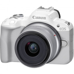 Фотоаппарат беззеркальный Canon EOS R50 Kit RF-S 18-45mm F4.5-6.3 IS STM, белый в Москве