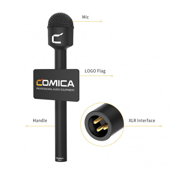 Микрофон репортажный Comica HRM-C (всенаправленный, динамический  для камеры)