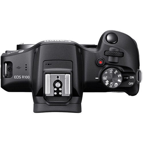 Фотоаппарат беззеркальный Canon EOS R100 Kit RF-S 18-45mm F4.5-6.3 IS STM+55-210 IS STM черный