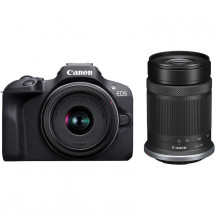 Фотоаппарат беззеркальный Canon EOS R100 Kit RF-S 18-45mm F4.5-6.3 IS STM+55-210 IS STM черный в Москве