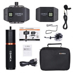 Петличный радио микрофон CoMica CVM-WS50(B) для смартфона в Москве