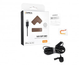 Петличный микрофон Comica CVM-V01SP Lavalier Microphone LIGHTING Apple в Москве