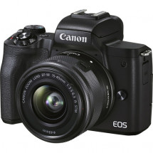Фотоаппарат беззеркальный Canon M50 Mark II Kit EF-M 15-45mm F/3.5-6.3 IS STM, черный в Москве
