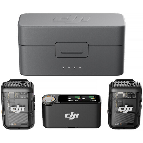 Микрофонная система DJI Mic 2 (2 TX + 1 RX) + зарядный кейс, Lightning — 