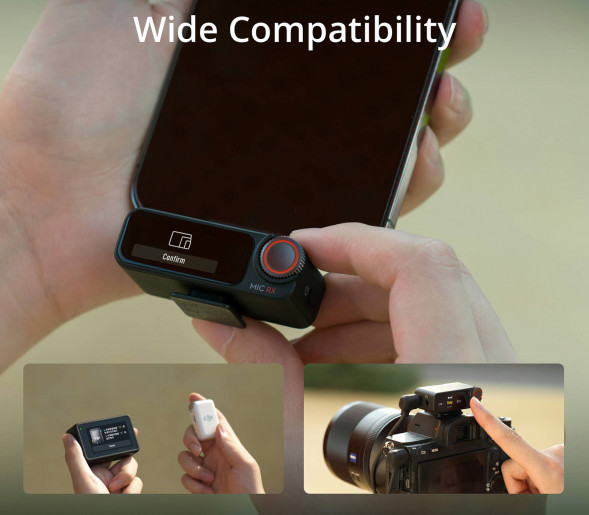 Микрофонная система DJI Mic 2 (2 TX + 1 RX) + зарядный кейс, Lightning