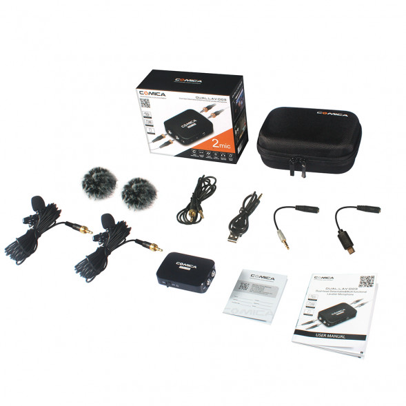 Микрофонная петличная система двухканальная CoMica CVM-D03 Dual.Lav
