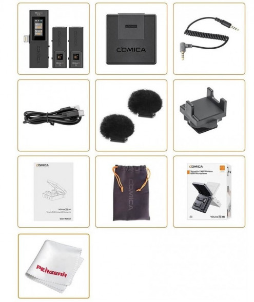 Беспроводной петличный микрофон Comica VD Live 10 MI 2.4G для apple, iphone, ipad