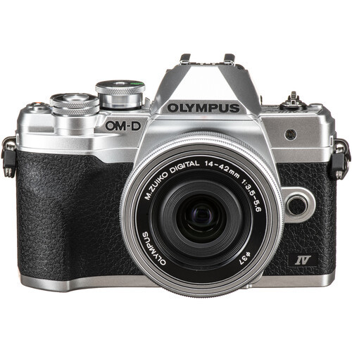 Фотоаппарат беззеркальный Olympus OM-D E-M10 Mark IV Kit M.Zuiko Digital ED 14-42mm f/3.5-5.6 EZ Серебристый — 