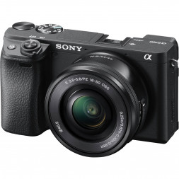 Фотоаппарат беззеркальный Sony Alpha ILCE-6400 Kit E PZ 16–50 мм F3.5–5.6 OSS (SELP1650), черный в Москве