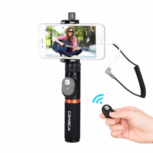 Петличный радио микрофон CoMica CVM-WS50(C) для смартфона