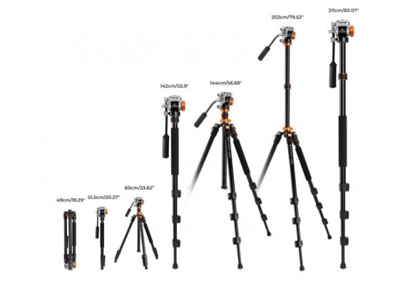 Штатив K&amp;amp;F Concept K234A7+FH-03